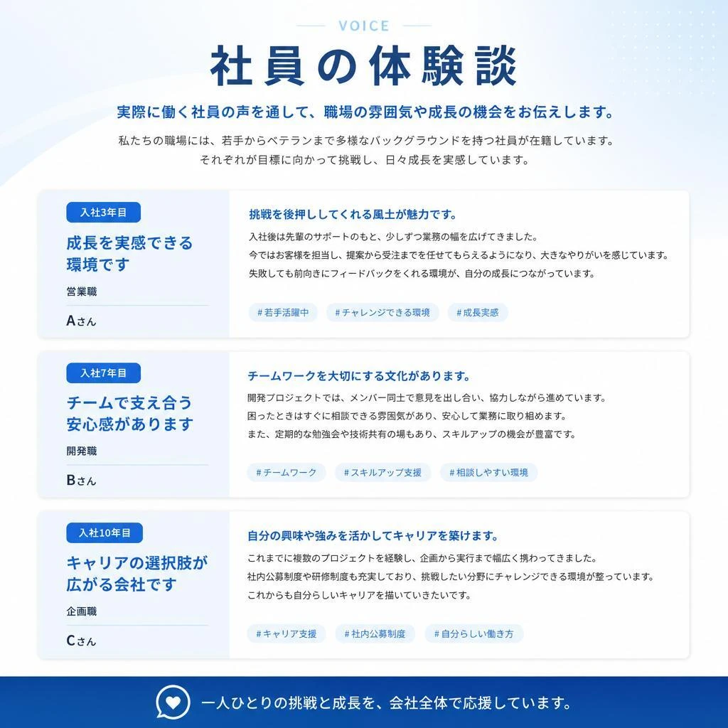 5. 先輩社員の声